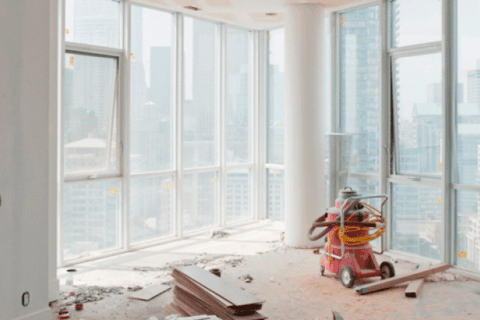 Commercial post-construction cleaning
